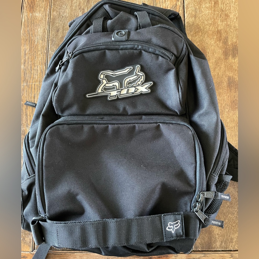 Fox Black Backpack with White Logo - Men's Casual Pack